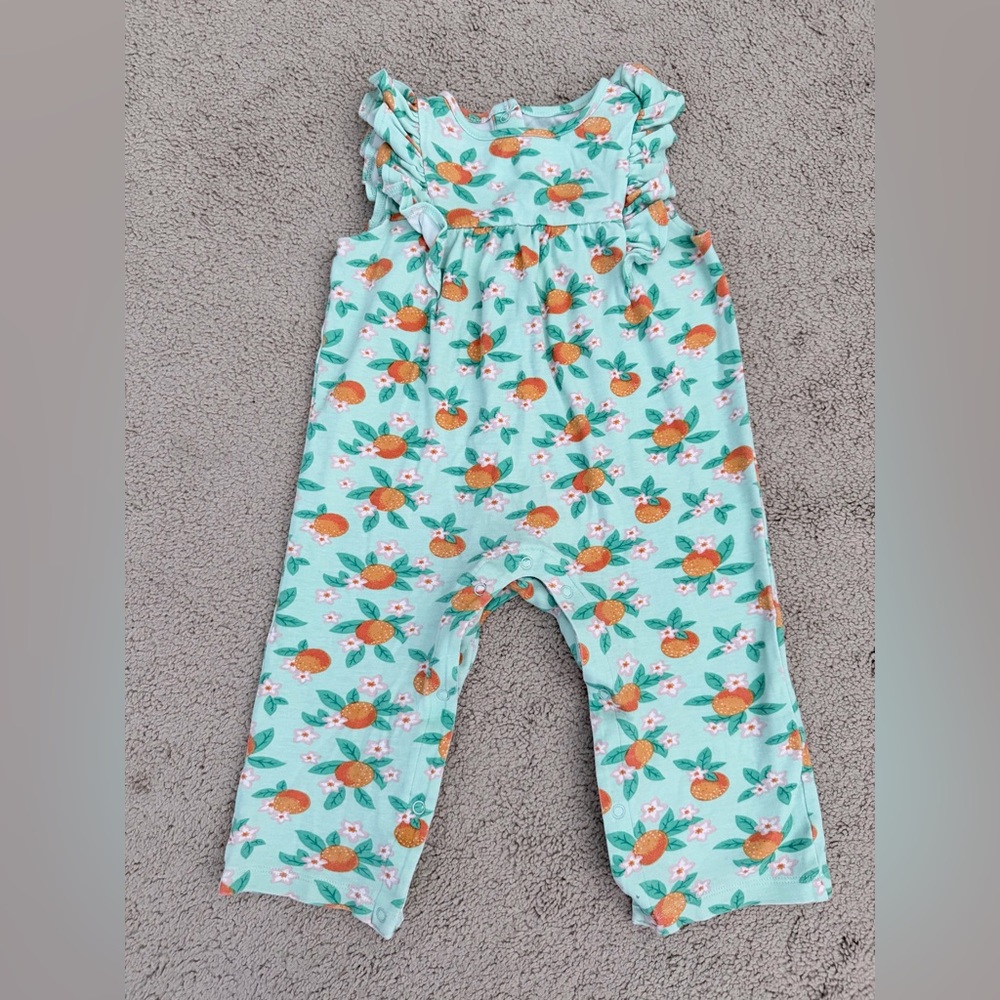 Little Me Orange Blossom Jumpsuit